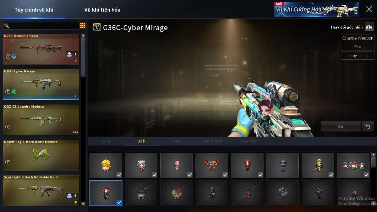shop acc cf uy tin gia re